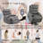 Geier PU Upholstered Heated Massage Chair,Lift Assistance-1959664052