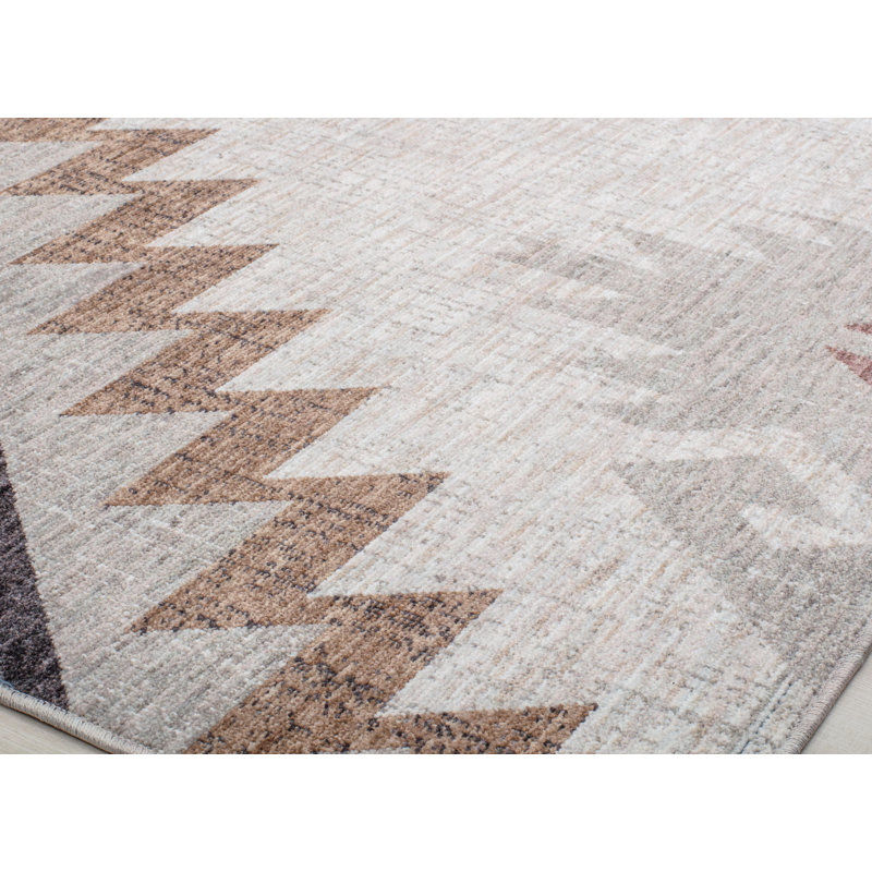 Tapis beige Celestia, Rectangle 2 pi 6 po x 4 pi