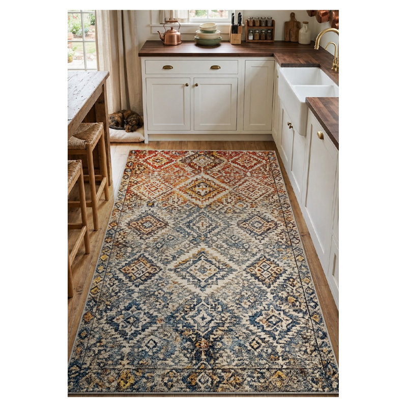 Tapis tissé à la crème Mosso, 3'3" x 4'11"
