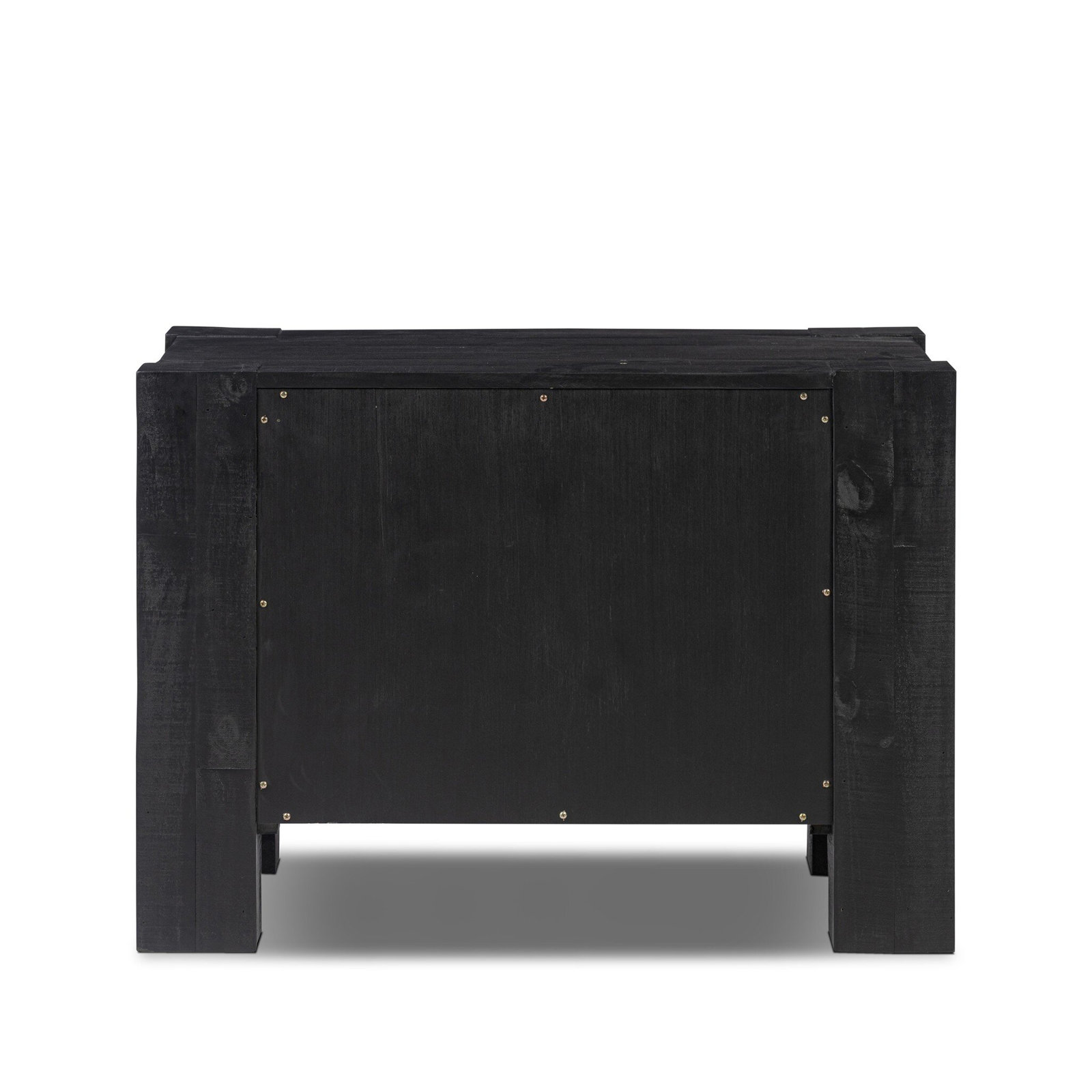 Finnian Pine Nightstand, Aged Black Pine
