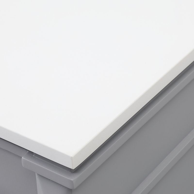 Ensemble de meuble-lavabo simple 42 po Readington, gris, 42"