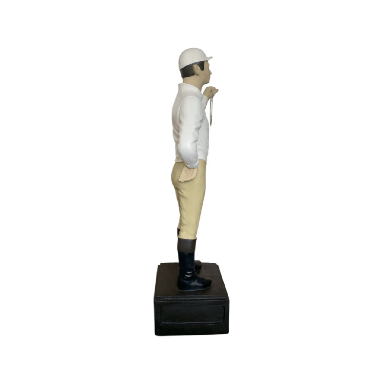 Statue de jardin classique classique, mat, blanc-beige