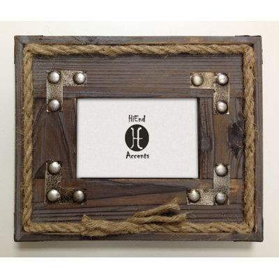 Brown Wood Embossed Picture Frame