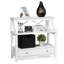 Console Solana à 3 niveaux avec grand tiroir et tablettes de rangement-1138512234