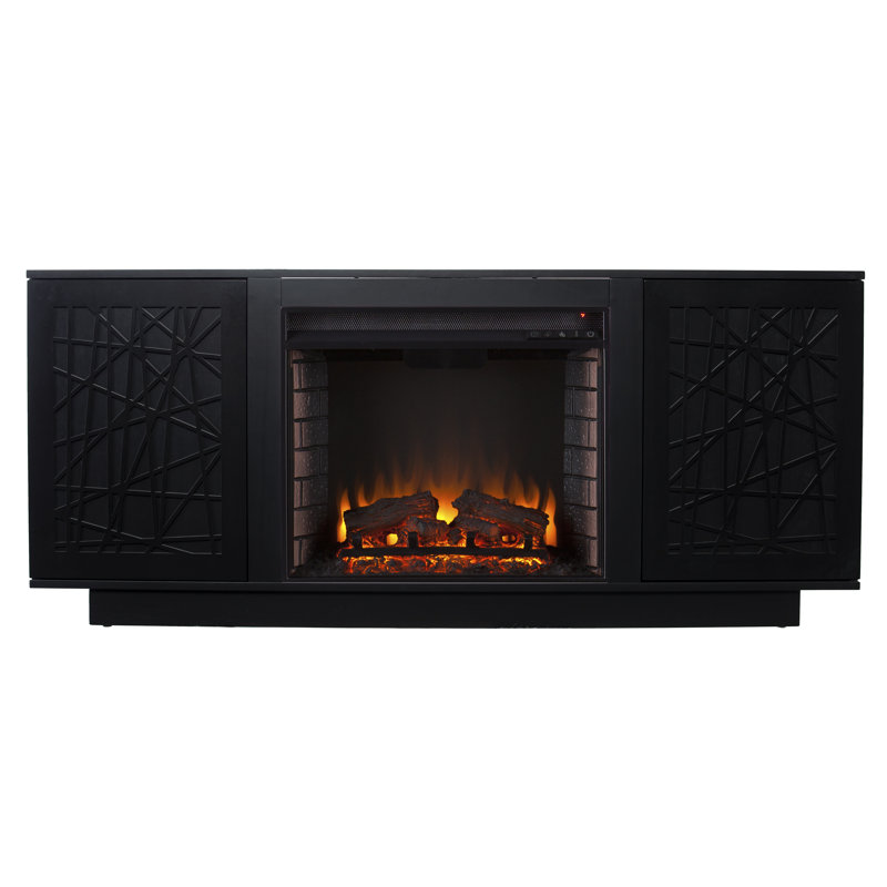 Sandnes Unfinished TV Stand for TVs up to 65" with Fireplace Included