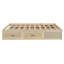 Grand lit plateforme avec 6 tiroirs de rangement, naturel antique-1837385181-1837385182