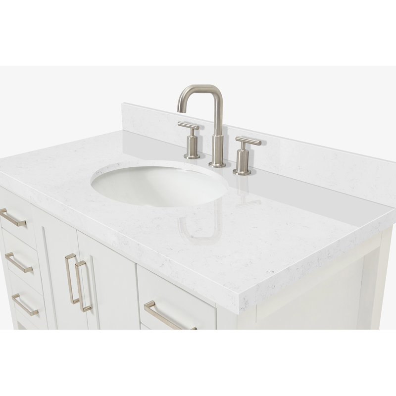 Magnolia Bath Vanity Rectangular Basin S043SWQ, Oval, White