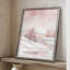 «Blush Winter», reproduction encadrée - bois massif