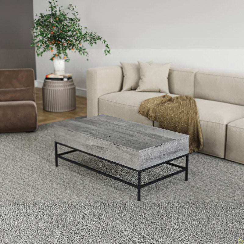 Table basse à plateau relevable