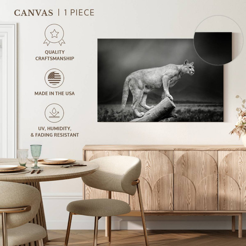 Crowle Dramatic Cougar, 34" H x 51" W