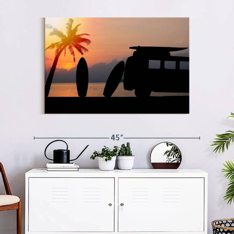 Senne Sunset Surf Trip, 16" H x 24" W