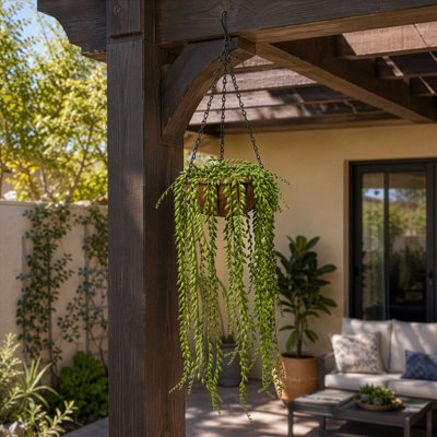 Plante grasse artificielle 25 po dans un panier