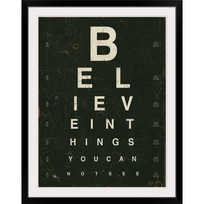 'Eye Chart III Textual Art