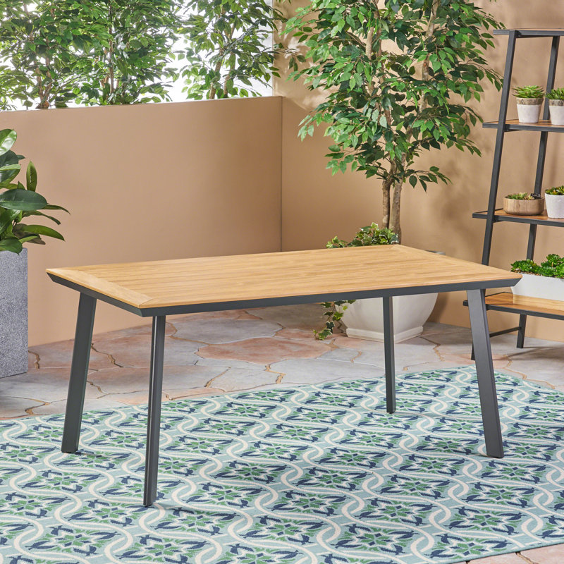 Table de salle à manger Farjand, Gris foncé