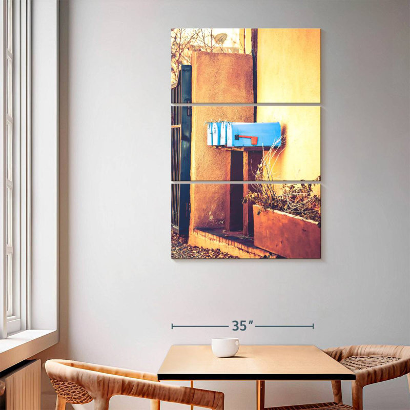 Lilie Blue Mailboxes, 65" H x 42" W