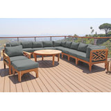 Monterey Outdoor 7 - Piece Teak Conversation Set