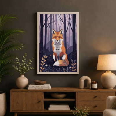 Forest Fox Boho - Wrapped Canvas