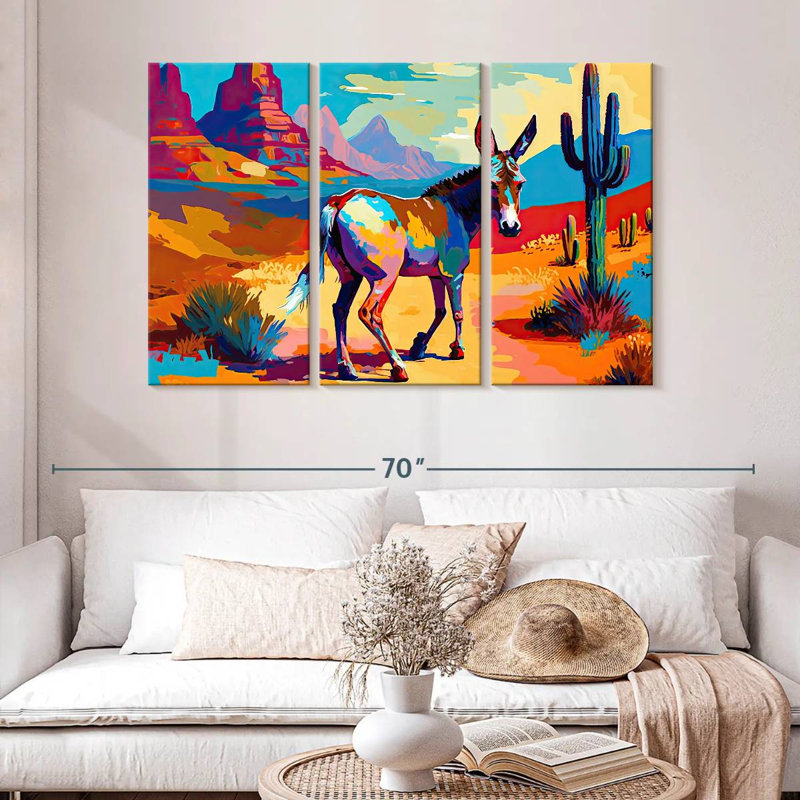 Southwestern Donkey, 32" H x 50" W
