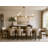 7-Light Brass Chandelier With Clear And White Glass Shades
