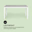 Rectangular Outdoor Dining Table - 150 cm W 90 cm D-42115026