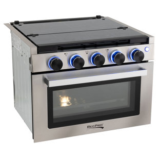 RecPro 21 Inch Tall 3 Burner Propane RV Stove Gas Range without Range Hood,