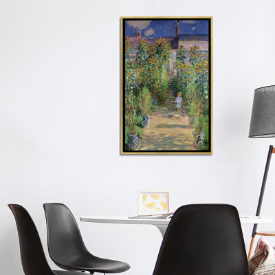 "Le jardin de l’artiste à Vetheuil", 1880 par Claude Monet, reproduction d’art