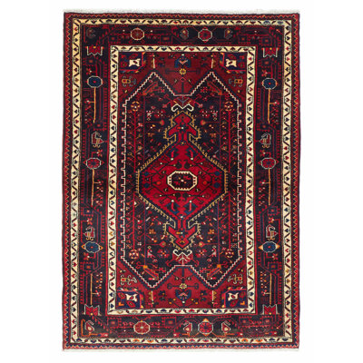 Tapis bleu marine Anatolian Vintage 4 pi 2 po x 5 pi 11 po