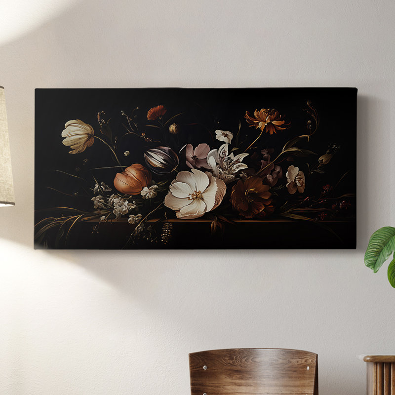 Botanical Series-CCLXV III - Toile tendue avec châssis - Prêt à être accroché, H 16 po x l 32 po
