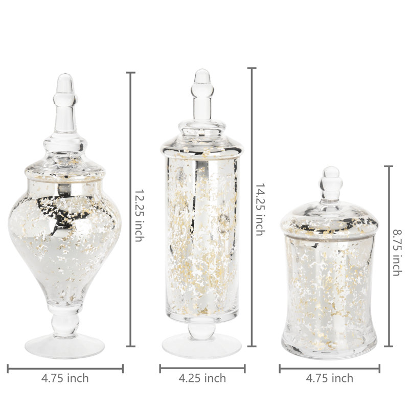 Damarkis 3 Piece Kitchen Canister Set