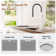 Spring Neck Standard Kitchen Faucet with Dual-Function spray head and Deck Plate