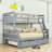 Aspen Loft Bed With Cabinet And Shelf - Solid Pine Wood And Safety Features-1258241404-1258050005