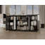 Buffet 100% bois massif 65 po avec portes en verre givré et tablettes réglables-1307791180