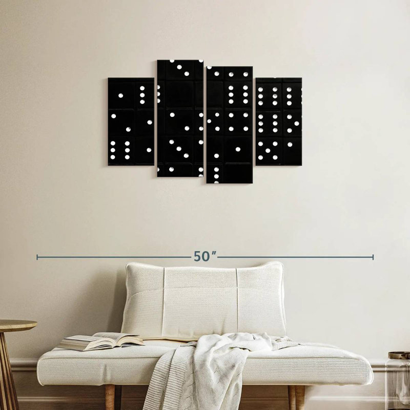 Dominoes, 22" H x 36" W