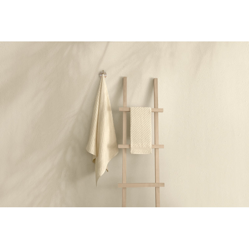Ensemble de serviettes de bain de luxe (2 pièces), crème, serviettes à main 19,7 x 35,4 pouces et serviettes de bain 27,6 x 55,1 pouces | 100% coton, 12,3 oz / verge carrée | Lavable à la machine, séchage à basse température, doux et absorbant pour un usage quotidien
