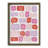 Valentines Love Phrases Brown Framed Print