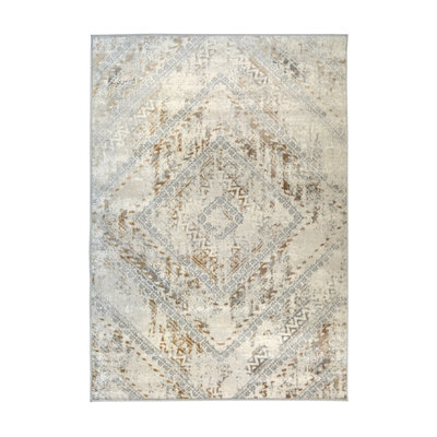 ABSTRACT SQUARE OCHRE 120/170cm