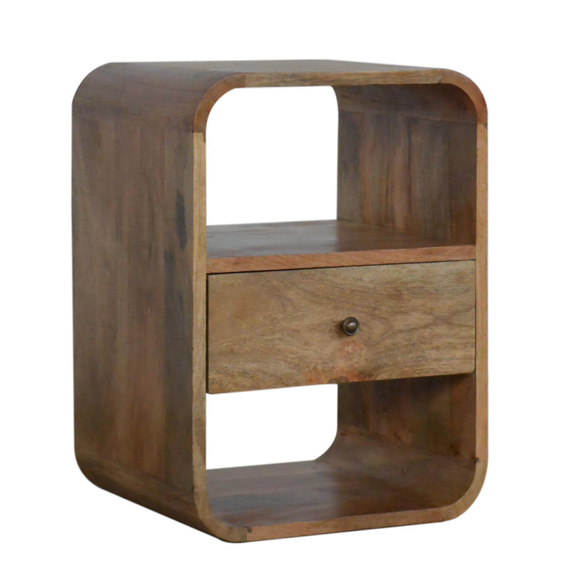 40cm W Solid Wood Bedside Table