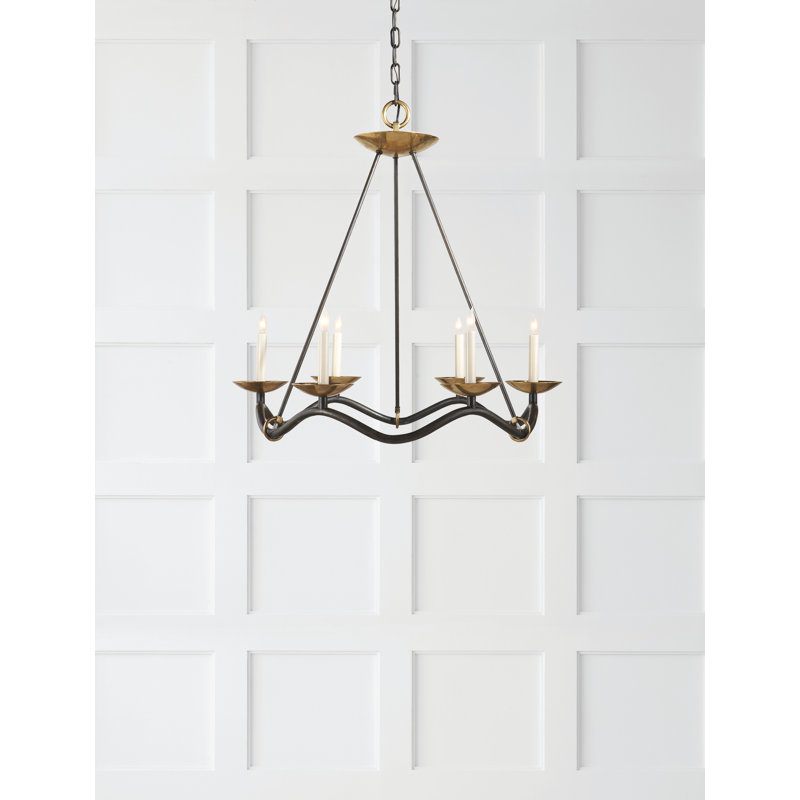 Barry Goralnick Choros Chandelier, Aged Iron