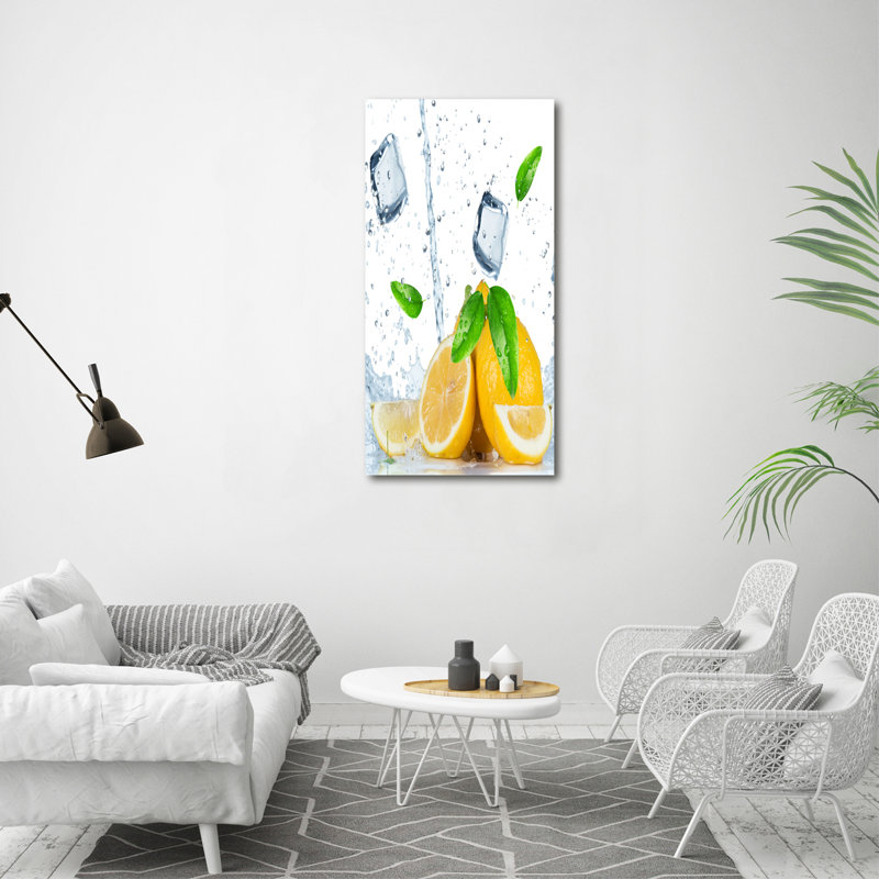 Pettingill Lemon And Ice - Wrapped Canvas Print