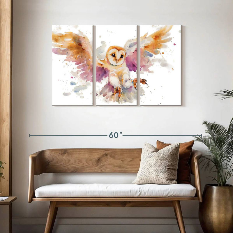 Brampt Twilight Owl, 28" H x 45" W
