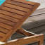 Chaise longue ergonomique en teck pour l'extérieur