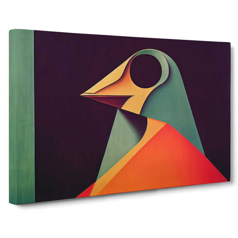 Stupendous Abstract Bird - Wrapped Canvas Print