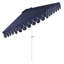 Parasol de marché extérieur octogonal 9 pi avec bordure festonnée, manivelle et inclinaison Tracy-985799012-985880159