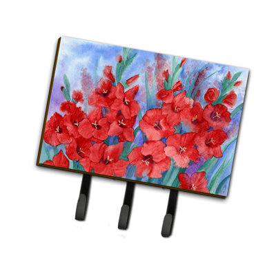 Metal Wall Organizer with Key Hooks
