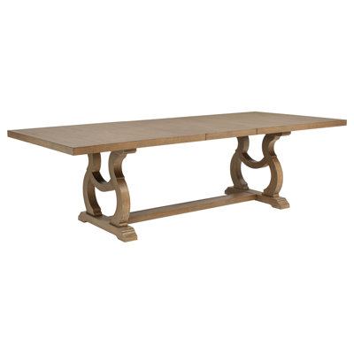 Fremont Brown Trestle Rectangular Dining Table