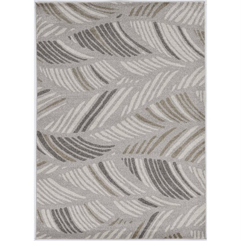 Tapis gris / beige touffeté Araujo, Rectangle de 5 pi x 8 pi