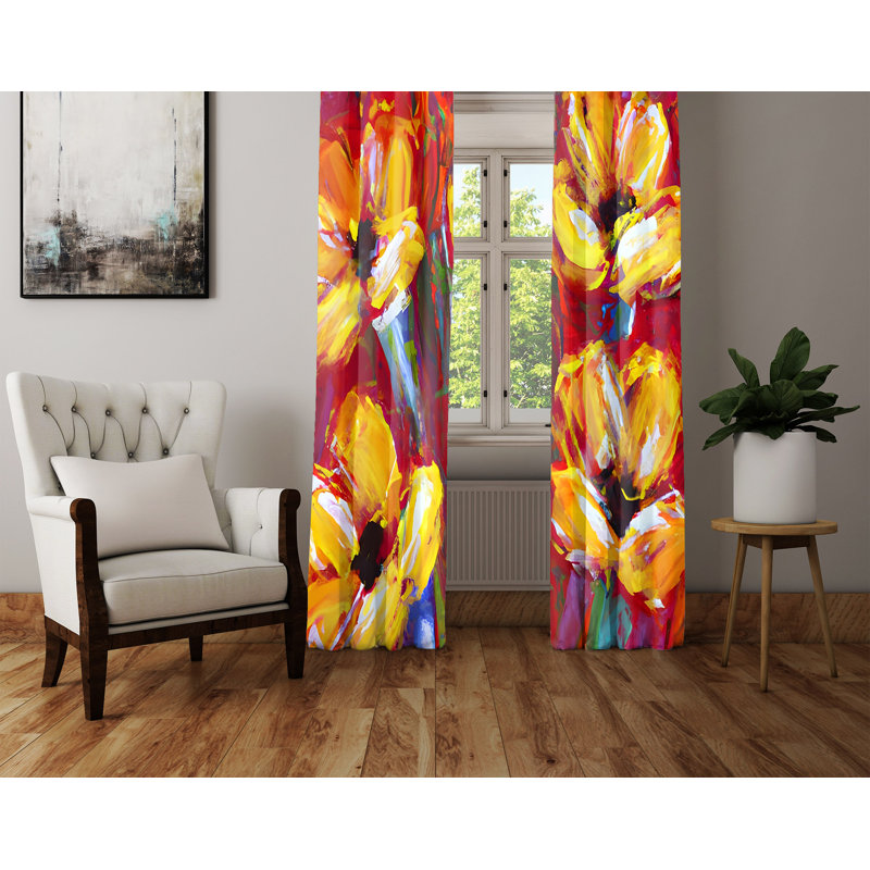 Rideau en polyester Anabeatriz, L 40 po x L 52 po
