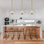 Mineola 3-Light Sculptural Clear Glass Pot Pendant
