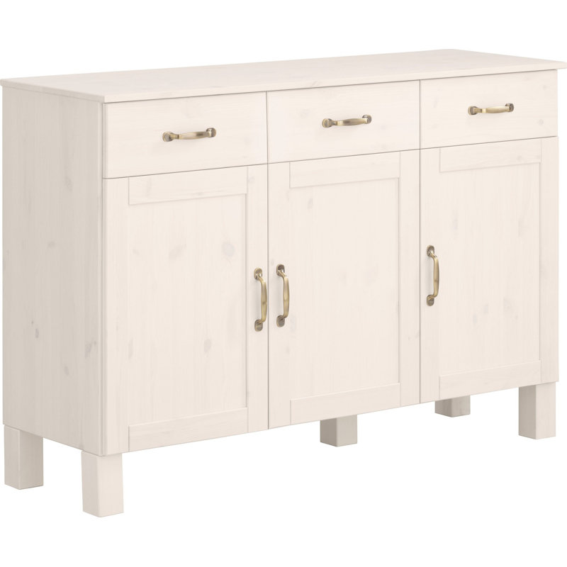 Martindale 125cm Solid Wood Sideboard, White