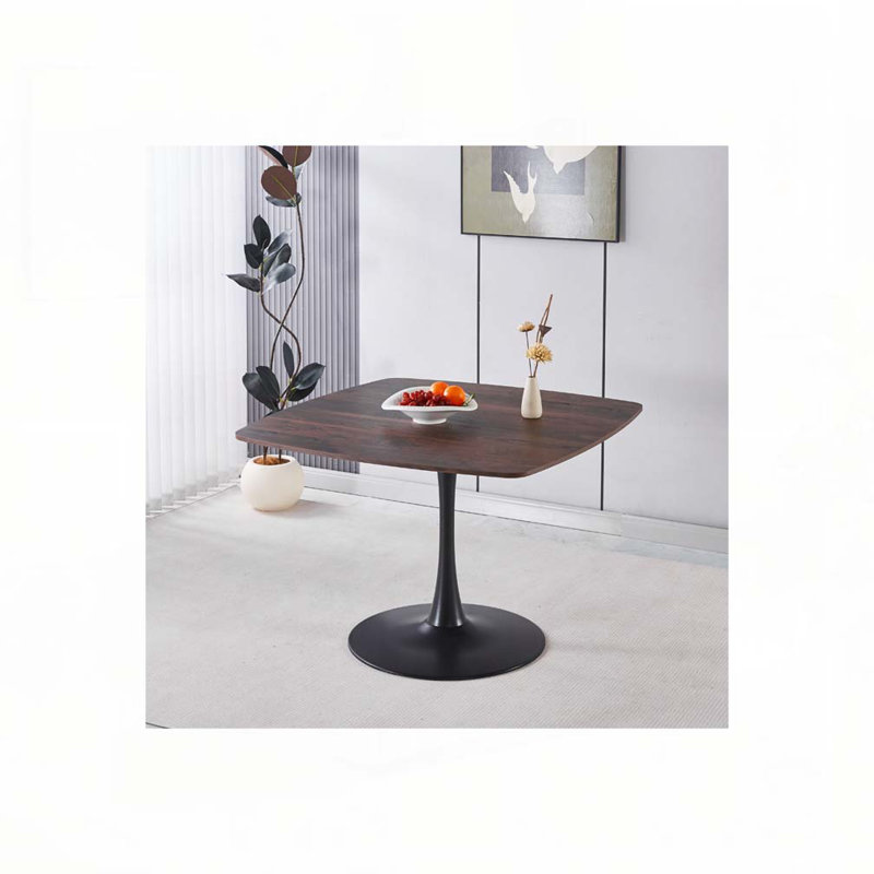 Table repas, Noyer, H 28,93 po x l 42,12 po x P 42,12 po, Noir